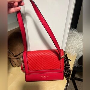 Red crossbody purse handbag with adjustable strap. NWOT